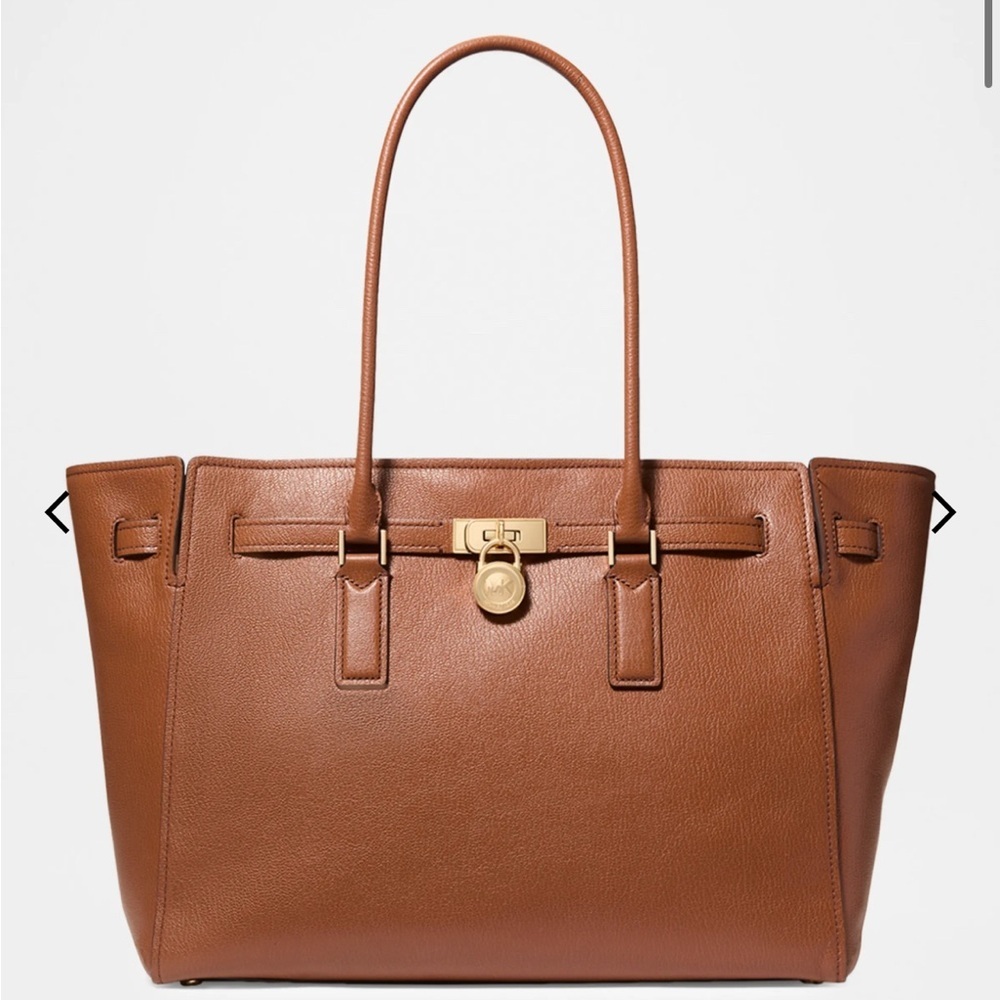 MICHAEL Michael Kors Hamilton Extra Large Brown Leather  Tote. NWT